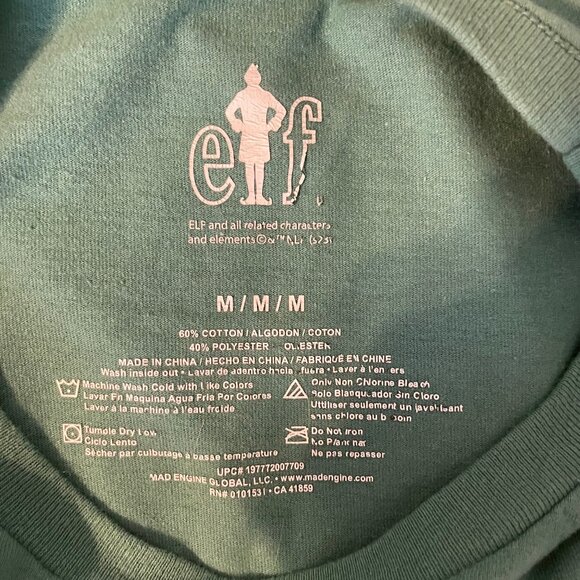 Buddy the Elf T-Shirt Men's Medium Elf Christmas Tee - Picture 5 of 6